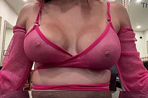 italian artemisia love's big natural tits bounce horny close up solo?