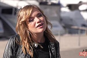 french blonde slut in lingerie loves her hot wild fuck