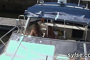 hey virgin and milf heat up the train before lesbian flashing and dildos on the port 🚂🍑👩‍❤️‍💋‍👩🔥