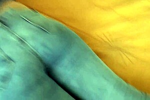 stepsister's jeaned ass catches epic cumshot load