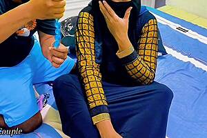 muslim hijab stepsis spreads pussy for toy play but bro picks wrong anal hole with plug