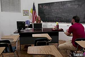 Busty Teacher Caught Groping Pussy By Stepparent?