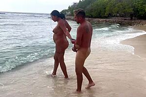 Melani latina, ready for hot nudist beach sex? Who's joining? 🏖️🍑