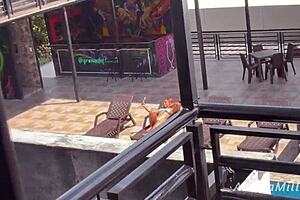 I can't believe my stepson masturbates watching me sunbathe in my bikini