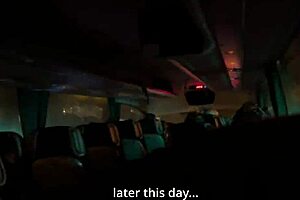 gave a stranger in the public lot a handjob right by the bus till he came dripping everywhere