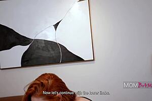 Redhead Fitness Milf Pierced Tits Big Ass Gym Curvy Tattoo Handling Dumbbell