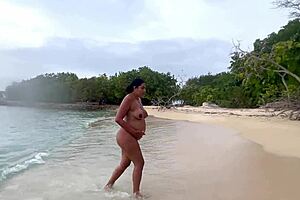 Melani latina, ready for hot nudist beach sex? Who's joining? 🏖️🍑