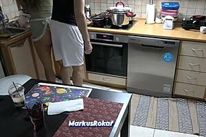 hey stepmom your ass feels so good grinding my dick while cooking