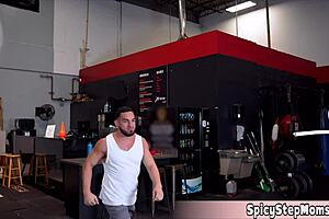 Bubbly Ass MILF Wives Fuck Gym Instructor FFM