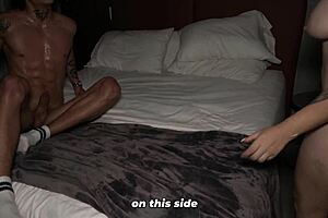 stepson sneaks up on stepmom flirting on phone don't make a sound