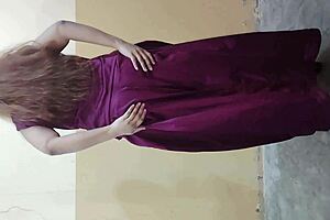 Step Sister Strips Teasing Tight Wet Pussy Nipples In Front Of Step Brother Closeup