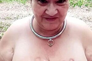 marie shumilie french maid slut deepthroats chained outdoor pov humiliation 😈🍆💦🔗