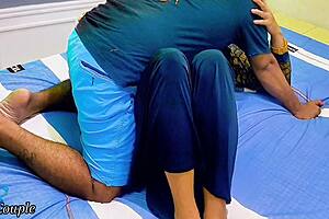 muslim hijab stepsis spreads pussy for toy play but bro picks wrong anal hole with plug