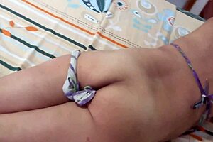 poolside stepmom masturbates huge dildo for stepson voyeur thrill