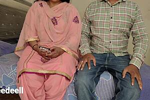 Stepmom sneaks in horny seduction on stepson with big tits and taboo pussy tease