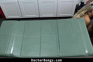 the doctor pushes a teen patient into wild unorthodox treatment with nurse bangs 😈🏥