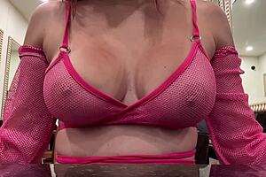 italian artemisia love's big natural tits bounce horny close up solo?