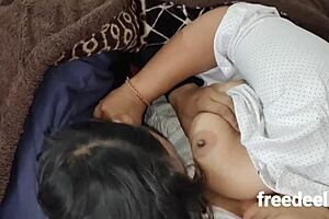 big boobs stepmom shares bed with stepson in india uh oh