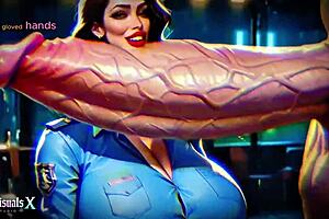 Busty Police Milf Fantasizes Monster Cocks in SPH Inner Monologue