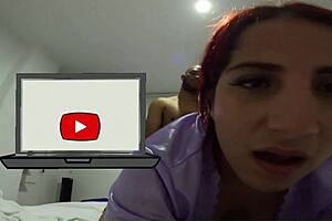 hot latina wife moans loud taking sweat-soaked backshots in doggystyle from neighbor