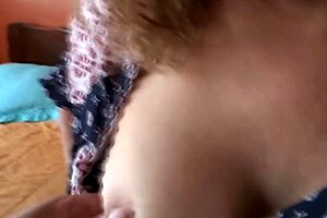 i show my huge tits to stepson's friends jerking off everywhere