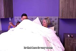 Stunning Stepmom Monique Fuentes Shares Bed with StepSon Angel Cruz Shhh