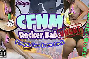 Rock and roll STEPMOM in CFNM struts then PUMPS STEPSON'S CUM wildly on stage