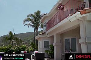 Remote vibrator fucks busty bombshell into wild horny riding frenzy