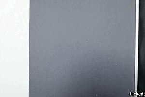 Student eagerly licks busty milf teacher's wet pussy and small tits