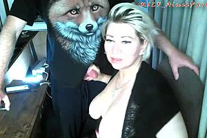 the old fox grabs my young tits and i suck his cock so gratefully on the balcony... mmm!