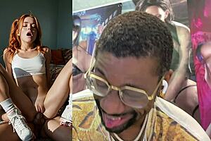 freckled married milf latina teen gets cum blast on face from huge cock while tight bald pussy takes anal