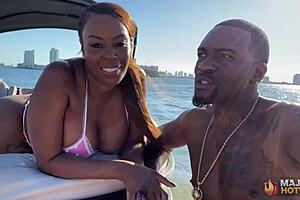 Blissful boss Rome Major pounds busty curvy milf getaway