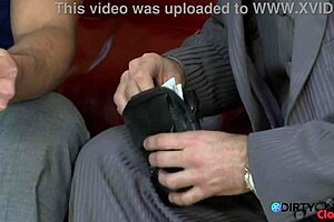 couple closes business deal by offering wife's holes for dp threesome