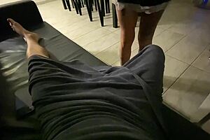 petite redhead maid bends over for monster cock doggystyle pounding