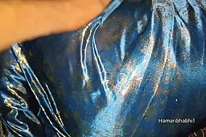 chubby indian bhabhi's heart races cheating on husband with boyfriend's massive cock in saree quick doggy missionary blowjob nearly caught