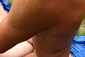 old glasses lady, ready for outdoor doggy then anal creampie part 2?