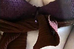 naughty canadian maid flashes big tits to stepbro in kitchen