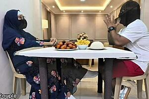 muslim widow mom dinner date ends horny pussy riding desk fuck first time