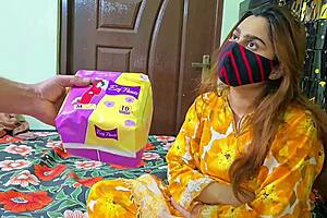 Stepbrother cums big natural tits tight pussy