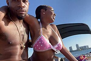 Blissful boss Rome Major pounds busty curvy milf getaway