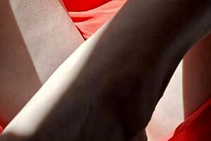 Redhead beauty fingers wet shaved pussy passionately solo masturbation closeup