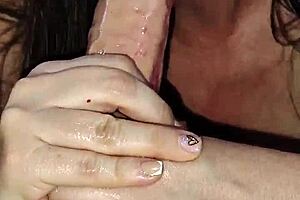 Colombian Cuarentona Milf Masturbates Huge Tits Sucks Big Dildo Toy