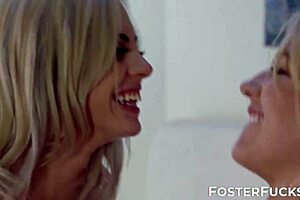 girl bonds deeply with foster family in intimate group play