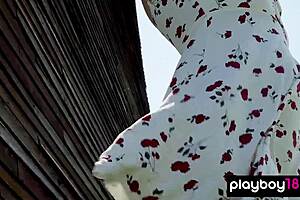 wanna see busty blonde milf jenessa dawn strip naked in wheat field?