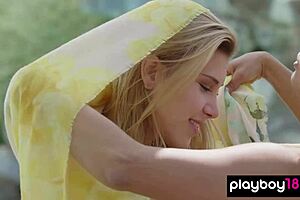 czech milf anetta keys and emily rise naked outdoor pussy play