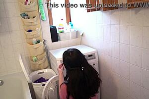 German Stepmommy Soaks Panties Moaning in Wet Pussy Fetish!