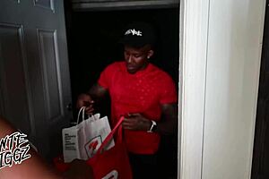 bubble butt ebony ny ny squirts on dasher's huge cock preview