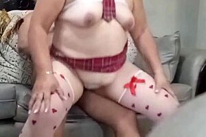 mature university professor invites student for intense private lesson in her office