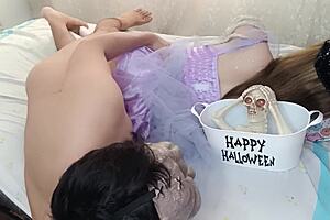 hijastra tetona witch cosplay sexy first anal monster cock fuck doll