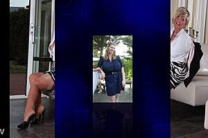 fat bbw milfs tease downblouse huge boobs